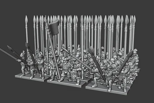 Warmaster Dogs of War Pikemen