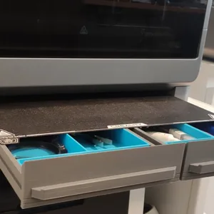 K2 PLUS - Printing plate holder + 2 front trays + 2 side trays
