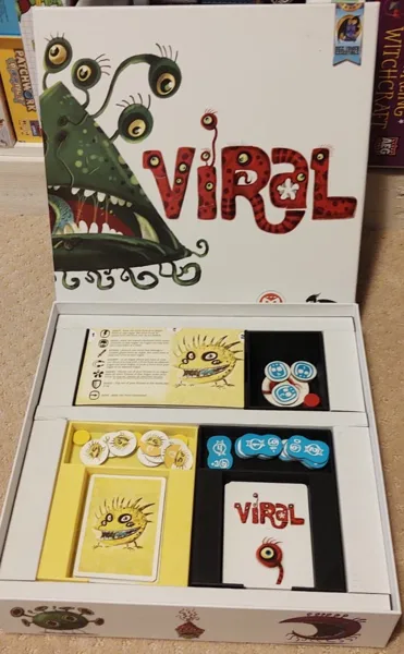 Viral board game insert and organizer