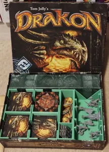Drakon 3rd edition board game insert and organizer