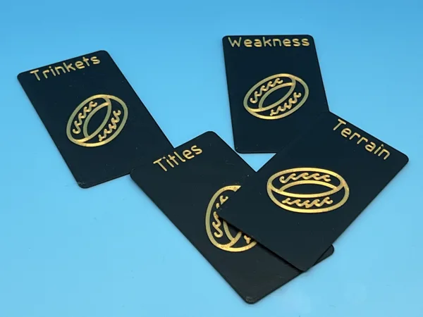 Custom card dividers for Lord of the Rings: Journeys in Middle Earth