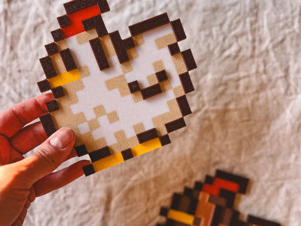 Stardew Valley White and Brown Chicken