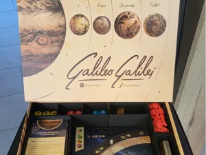Galileo Galilei + Luna exp., board game inlay