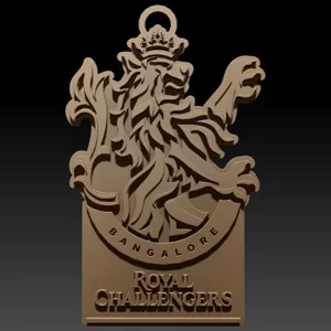 IPL Royal Challengers Bengaluru keychan badge color printable