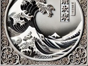 Cup coaster inspired "The Great Wave of Kanagawa"