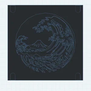 Xbox Dust Cover-The Great Wave off Kanagawa