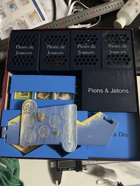 All-in-One Catan + Cities & Knights Organizer (4 Players) – Compact Box Insert