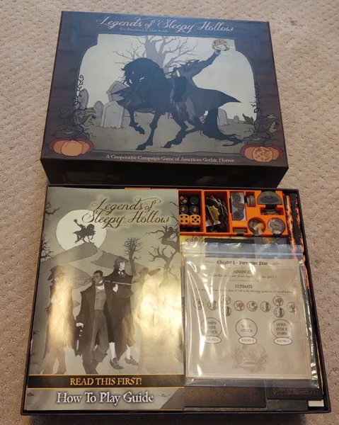 Legends of Sleepy Hollow board game insert & organizer