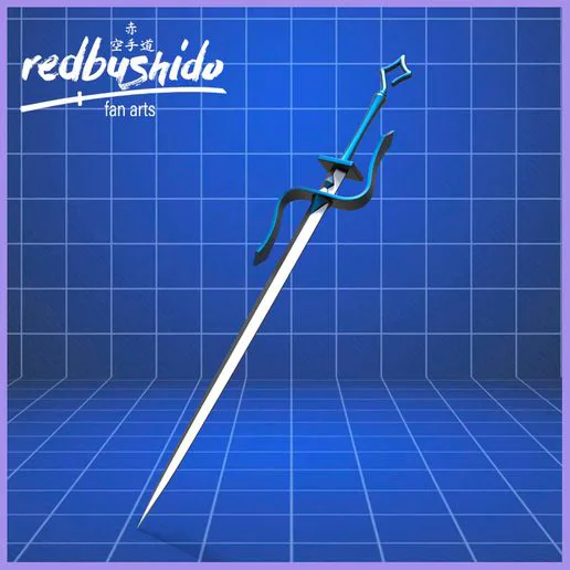 Ais Wallenstein's Sword PROP from DanMachi .STL FILE