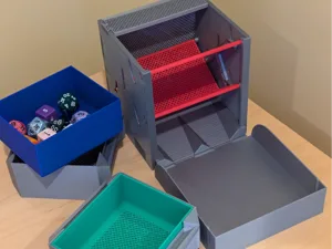 Convertible Storage/Dice Tower with Tray