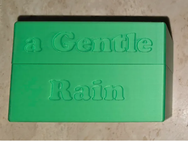 "A Gentle Rain" storage box