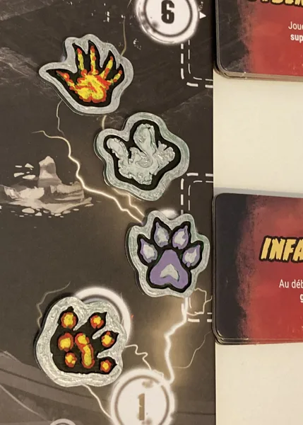 Wickedness tokens for King of Tokyo - Dark Edition