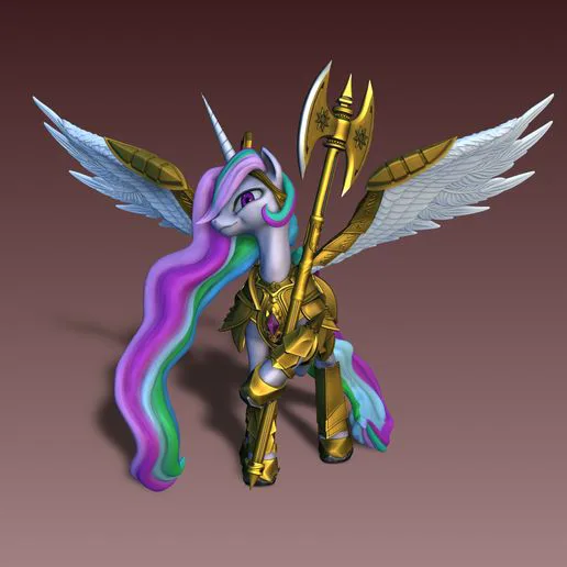 Princess Celestia with Axe