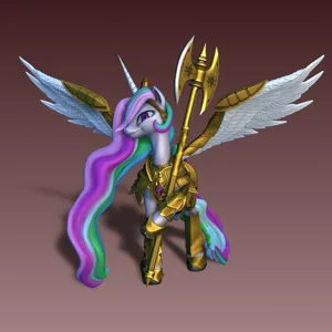 Princess Celestia with Axe