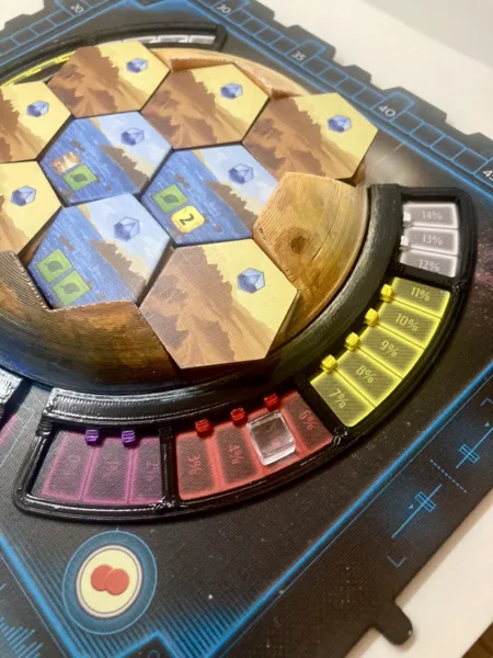 Terraforming Mars: Ares Expedition - 3D Mars Board and Temperature/Oxygen Tracks