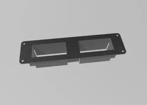 Dual base for 6-slot MTA fuse holder