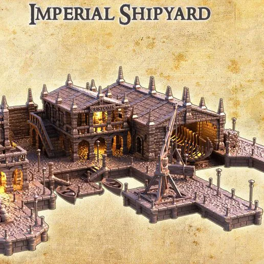 Imperial Shipyard  28 mm Tabletop Terrain
