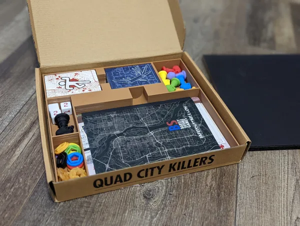 Board game organizer for Quad City Killers