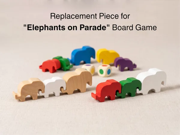 "Elephants on Parade" Board Game pieces