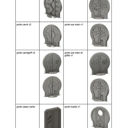 door for board game / porte pour jeu de société (Space Hulk)