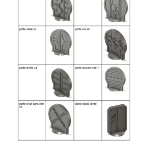 door for board game / porte pour jeu de société (Space Hulk) x8