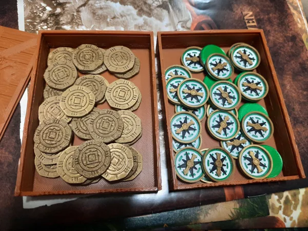 Lost Ruins of Arnak Coin and Compass Models