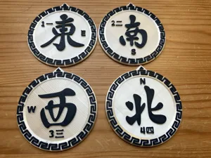 Mahjong Wind Tokens