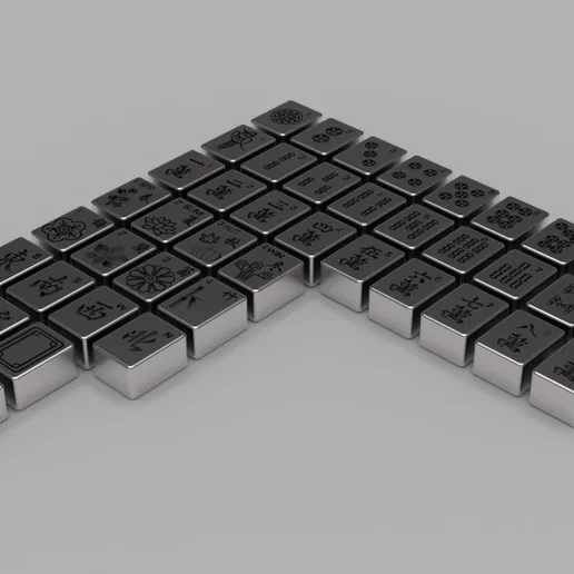 Mahjong tiles - complete set