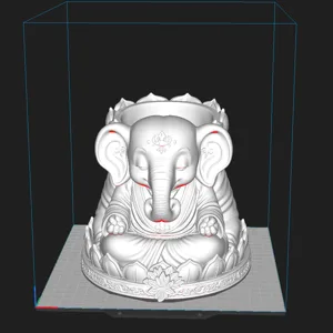Zen Elephant Mahjong Dice Holder | Mahjong Accessory | Meditation Elephant Storage Bowl
