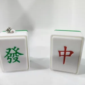 Mahjong Tile Fidget Clickers – Zhong & Fa (3MF)