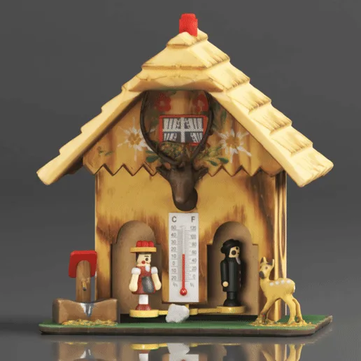 German Black Forest weather house Outdoor Living Outdoor Décor