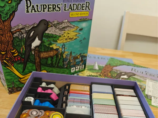 Paupers' Ladder + expansions board game insert