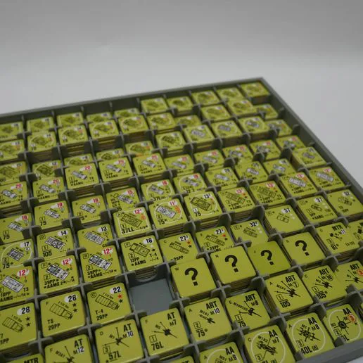 Storage boxes for Advanced Squad Leader or GMT - Storage boxes compatible with all 1/2", 9/16'' and 5/8" counters