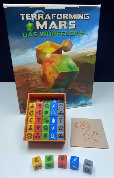 Dice Box for TERRAFORMING MARS The Dice Game (Würfelbox für Terraforming Mars Würfelspiel)