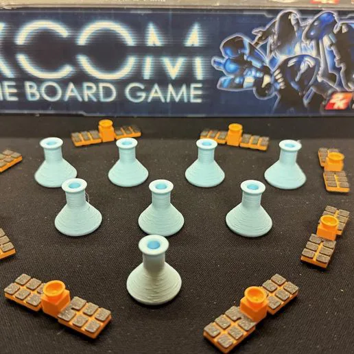 XCOM Deluxe Game Tokens (8 Satellites and Beakers)
