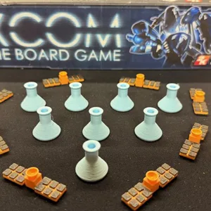 XCOM Deluxe Game Tokens (8 Satellites and Beakers)