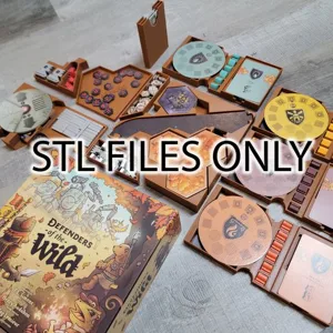 STL Files for Defenders of the Wild board game insert