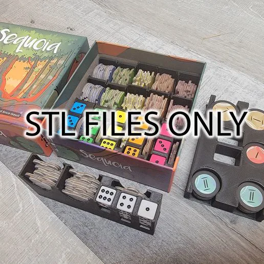 STL Files for Sequoia & its expansion board game insert