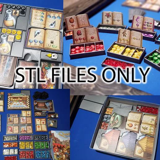 STL Files for The Quacks of Quedlinburg & both expansions in one box