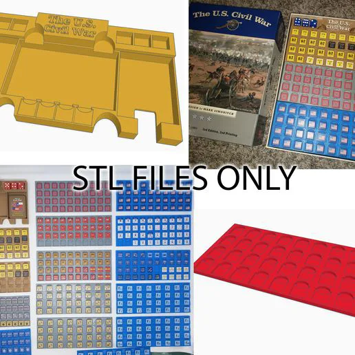The US Civil War board game insert