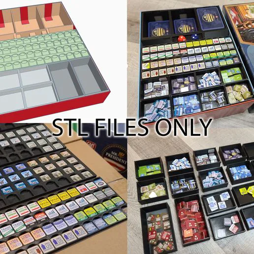 Mr. President board game insert