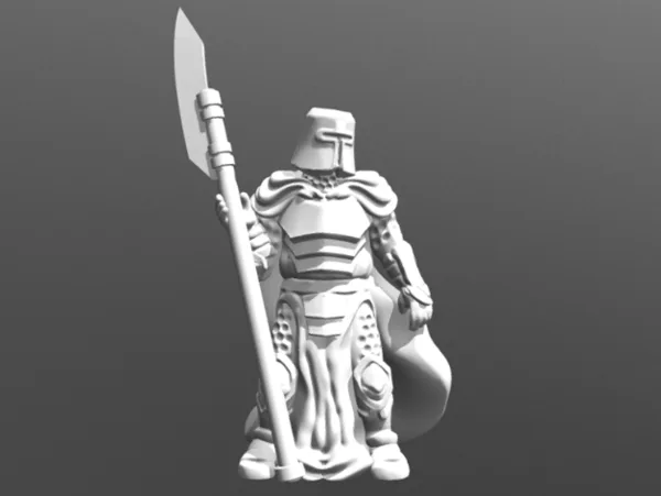 Knight w/Polearm (28mm/32mm scale)