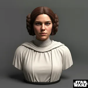 Bust of Leia Organa - Rebel Princess and Resistance Leader