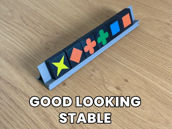 Qwirkle Tile Rack – Modern Curved Holder