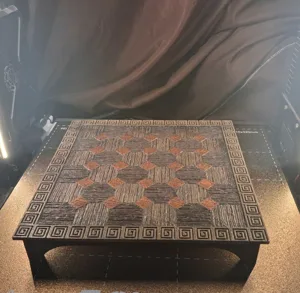 Tak game box and textured pieces