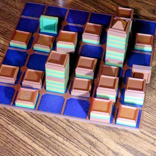 TAK 3D Printable Boardgame Easy Multi-Color