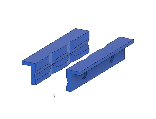 Vise Jaws 125mm magnet insert