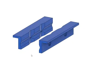 Vise Jaws 125mm magnet insert