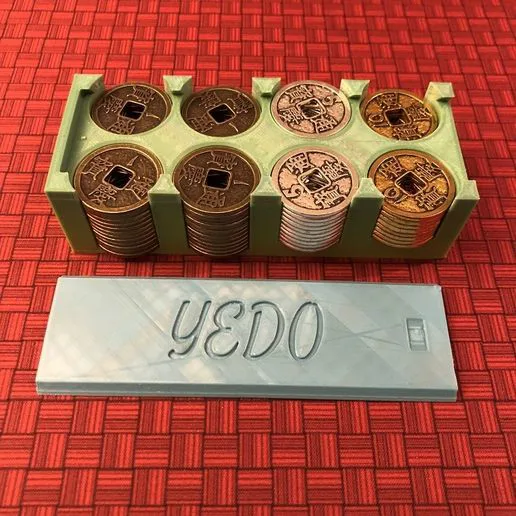 Yedo Deluxe Metal Coin Caddy Holder