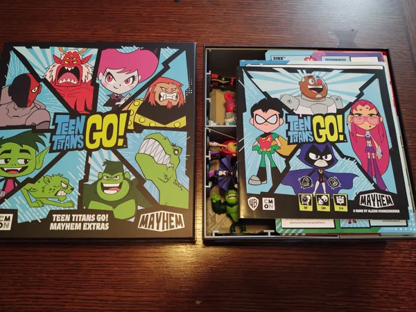 Teen Titans Go! Mayhem full game insert and organizer